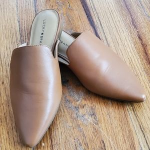 Lucky Brand Leather Mules